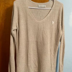 Abercrombie tan sweater